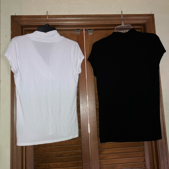 Inc International Concepts Tops Lot Black/White Short Sleeve Size Large V Neck - Picture 7 of 7